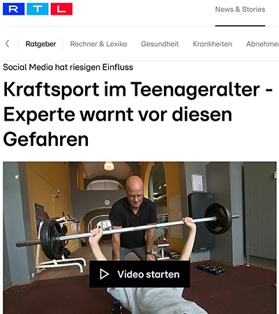 Kraftsport im Teenageralter – Experte warnt vor diesen Gefahren