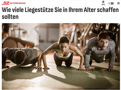 Liegestütze Alter